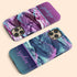 Alcohol Ink Patterns Custom Name iPhone Case